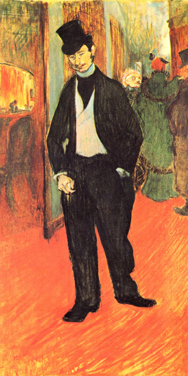 Dr. Tapié de Céleyran en el vestíbulo del teatro