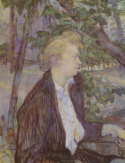 Mujer en el jardín
