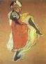 James Avril dancing, Study for the poster "Jardin de Paris"