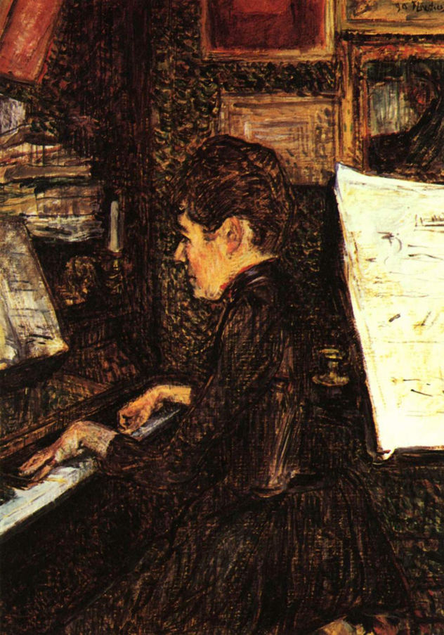 Mlle Dihau at the Piano