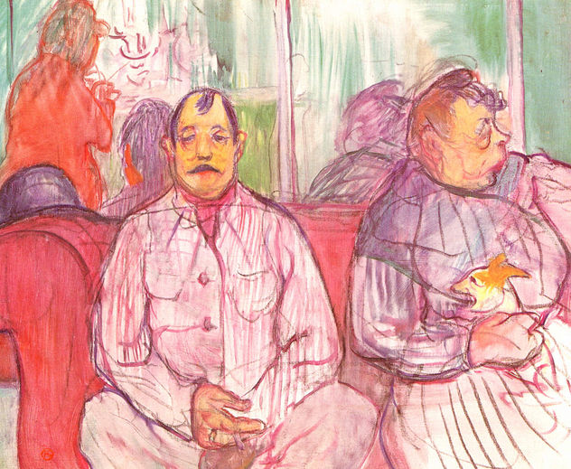 Monsieur, Madame y el perrito (pareja arrendataria de un burdel)