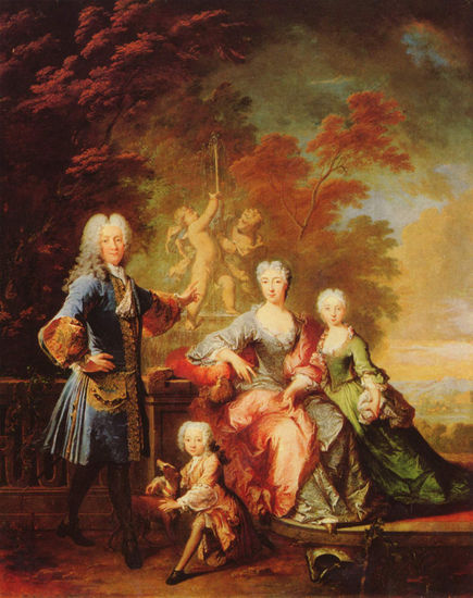 Portrait of Ferdinand Adolf, Count of Plettenberg and His Family 