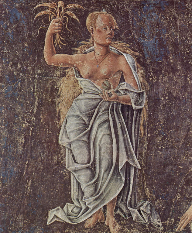 Frescos con representaciones de los meses en el Palacio Schifanoia, escena