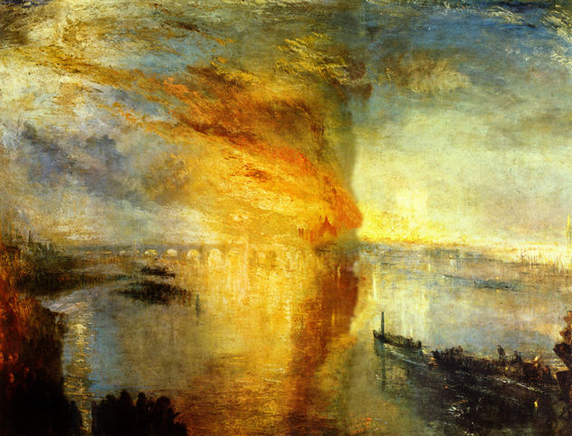 The Fire of the Parliament Building, October 16, 1834