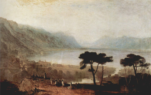 Lake Geneva seen from Montreux