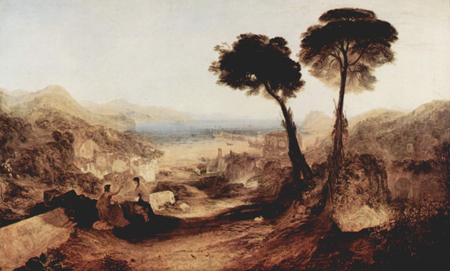 La bahía de Baiae, con Apolo y la Sibila