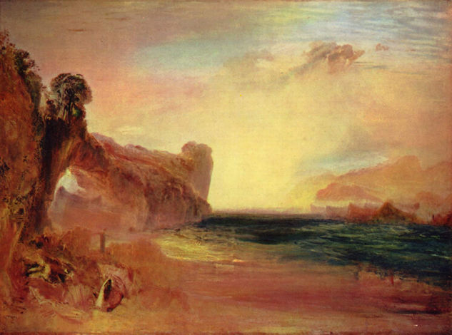 Rocky Bay with Classical Figures 