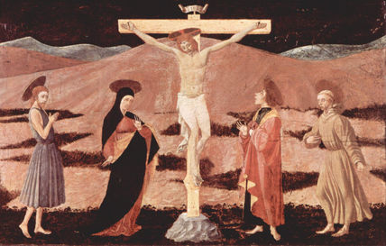 Cristo en la cruz,...