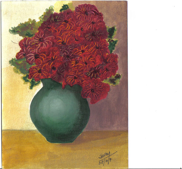 Jarrón Acrylic Card Still Life Paintings