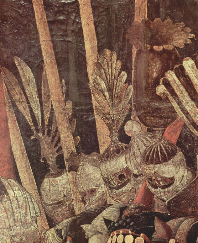 Tres pinturas sobre la batalla de Romano para el Palacio Medici en Florencia, escena