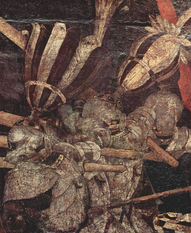 Tres pinturas sobre la batalla de Romano para el Palacio Medici en Florencia, escena