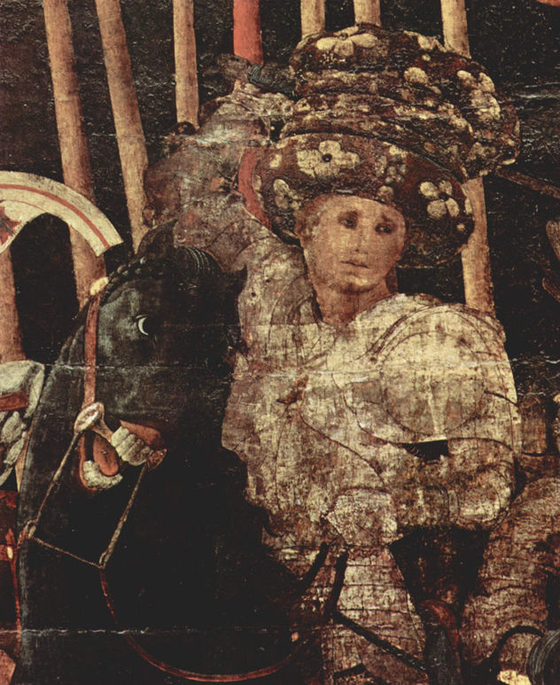Tres pinturas sobre la batalla de Romano para el Palacio Medici en Florencia, escena