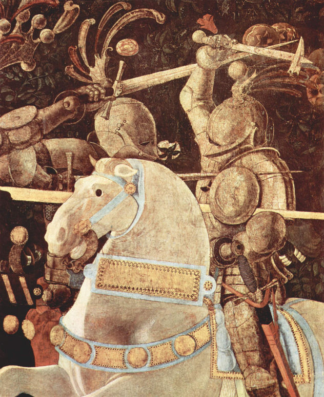Three paintings on the battle of Romano for the Medici Palace in Florence, scene