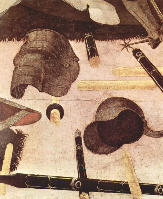 Tres pinturas sobre la batalla de Romano para el Palacio Medici en Florencia, escena