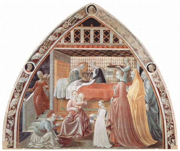 Frescos en la catedral de Prato, escena