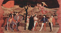 Predella panel of the miracle of the host, scene