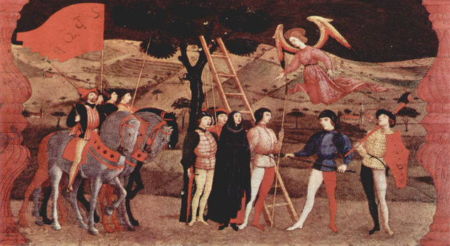 Predella panel of the miracle of the host, scene 