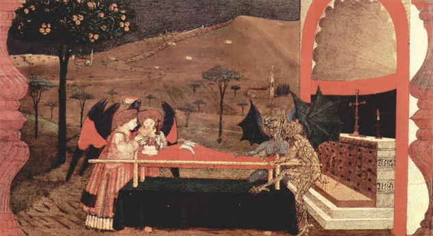 Predellatafel del milagro de las hostias, escena