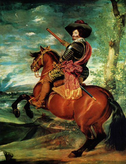 Retrato de Gaspar de Guzmán, Conde- Duque de Olivares a caballo 