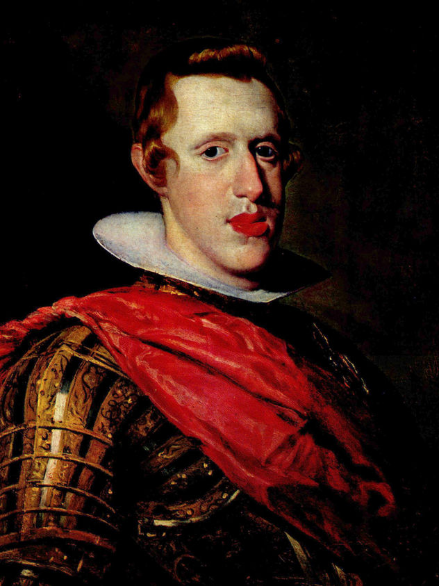 Retrato de Felipe IV con armadura, fragmento