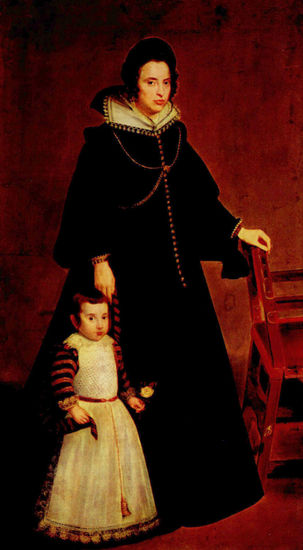 Retrato de Doña Antonia Ipeñarrieta con un hijo 