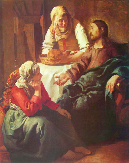 Christ with Mary and Martha 