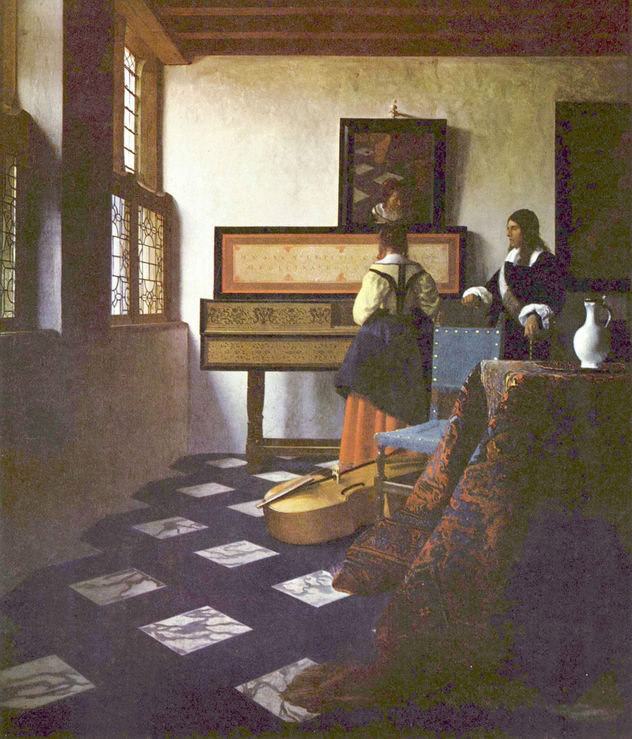 The Music Lesson or Mr. and Mrs. Clavichord