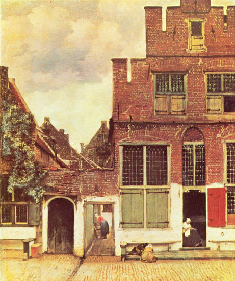 Calle en Delft (La pequeña calle) 