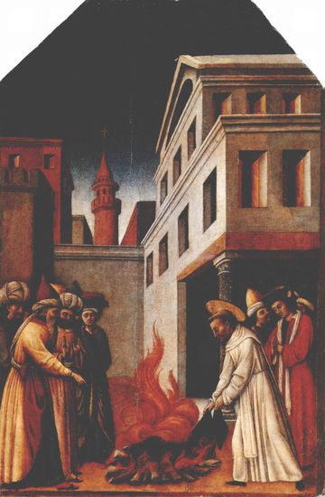 The Miracle of the Fire of Saint Peter Martyr before the Sultan 