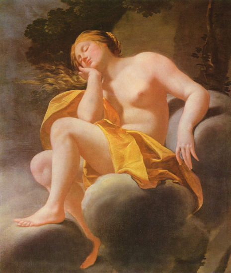 Venus durmiendo sobre nubes 