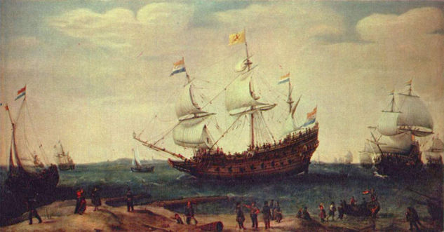 Salida de los barcos de las Indias Orientales 