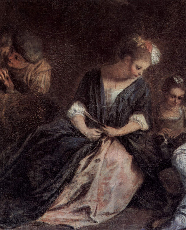 Der Zeitvertreib der italienischen Komödianten (Récréation italienne), Detail