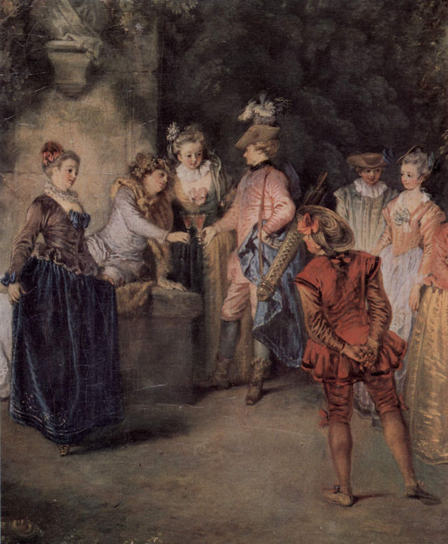 La comedia francesa (El amor en el teatro francés), Detalle