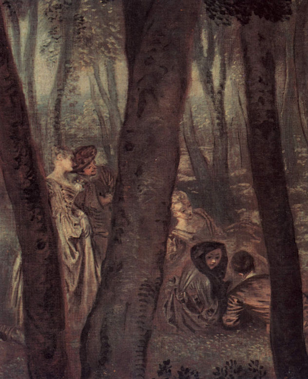 Vergnügen im Freien (Amusements champêtres), Detalle