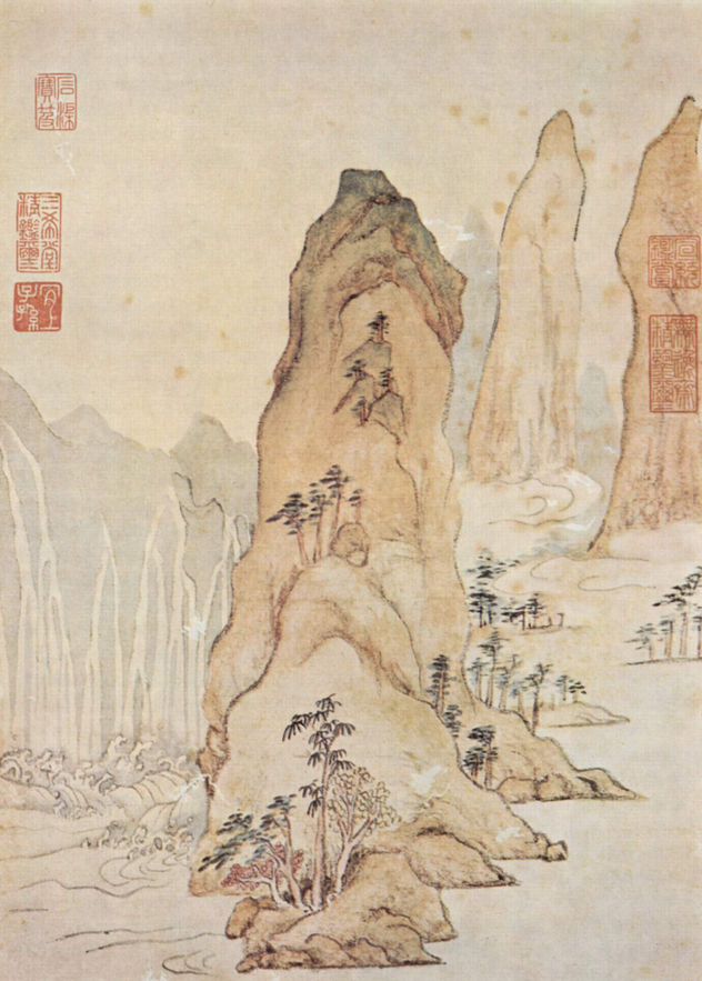 Paisaje en el espíritu de los versos de Tu Fu