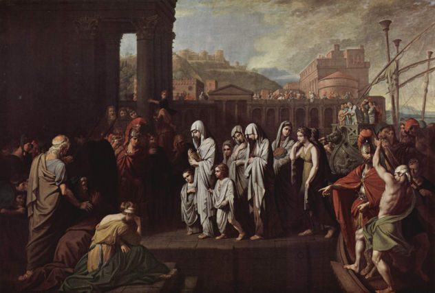 Agrippina Arrives at Brundisium with the Ashes of Germanicus.