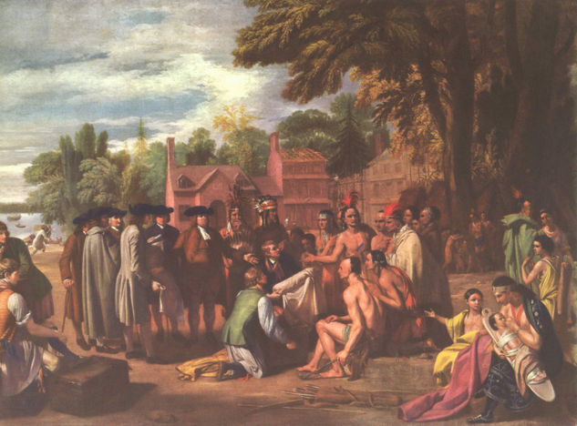 The Negotiations of Penn with the Indians 