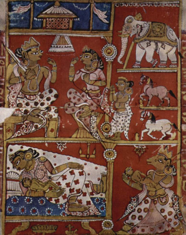 Kalpasûtra-Manuscrito, escena