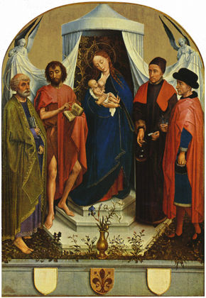 Medici-Madonna, escena