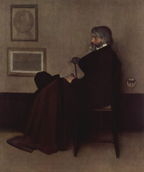 Arrangement in Gray and Black, Portrait of Thomas Carlyle 