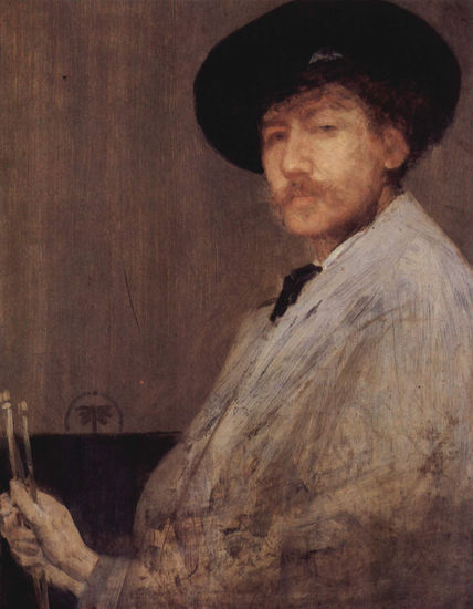 Arrangement in Gray, Portrait of the Artist (Self-Portrait) 