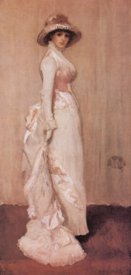 Nocturne in Pink and Gray, Portrait of Mrs. Meux 