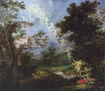 Paisaje con la representación del sueño de Jacob