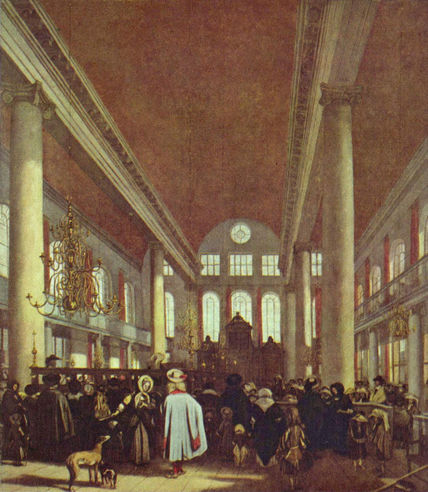 Interior of the...