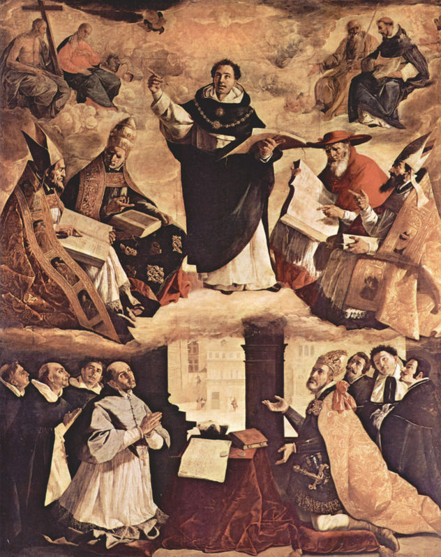 Altarretabel des Colegio Mayor de Santo Tomás in Sevilla, Szene