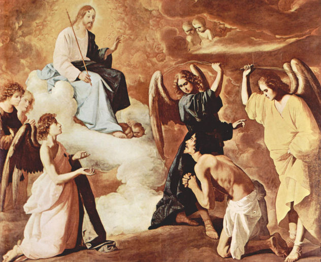 Ciclo de pinturas para el monasterio de jerónimos en Guadalupe, escena