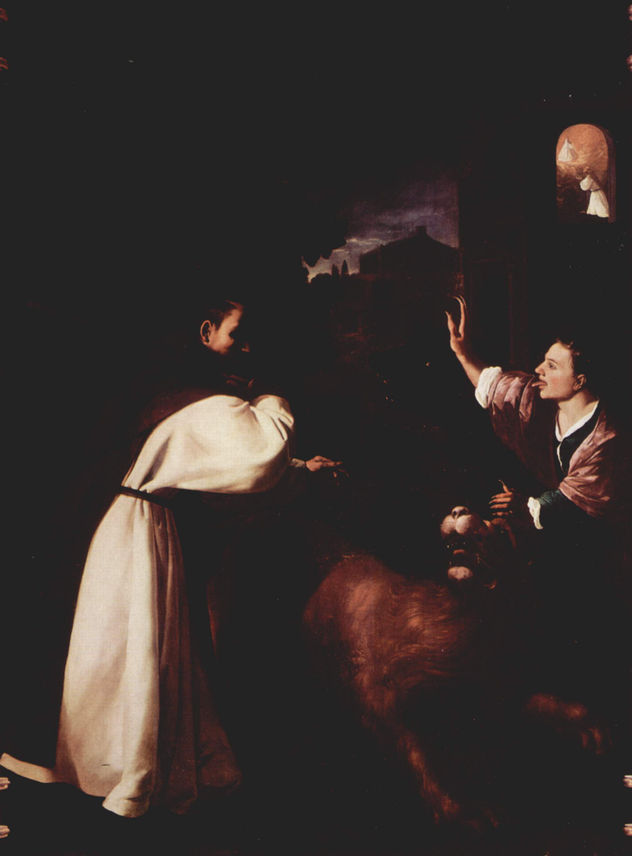 Ciclo de pinturas para el monasterio de jerónimos en Guadalupe, escena