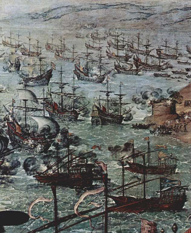 The Defense of Cádiz, detail