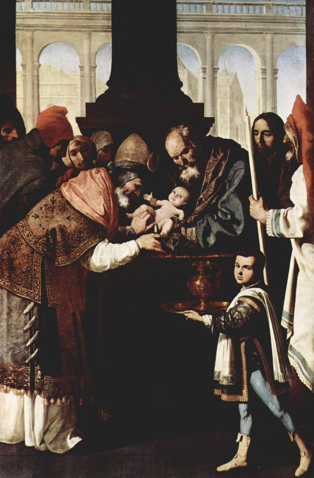 Hochaltar des Kartäuserkloster Nuestra Señora de la Defensión in Jerez de la Frontera, Szene