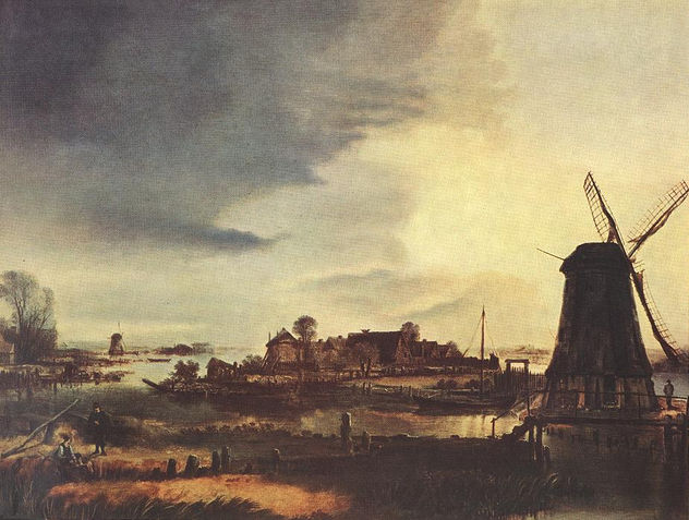 Landscape With Windmill